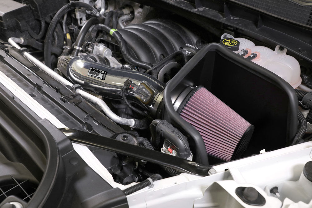 K&N 77-3110KP Performance Air Intake System for Select Cadillac Escalade, Cadillac Escalade ESV, Chevrolet Silverado 1500, Chevrolet Silverado LTD, Chevrolet Suburban, Chevrolet Tahoe, GMC Sierra, GMC Sierra 1500, GMC Sierra Limited, GMC Yukon, GMC Yukon