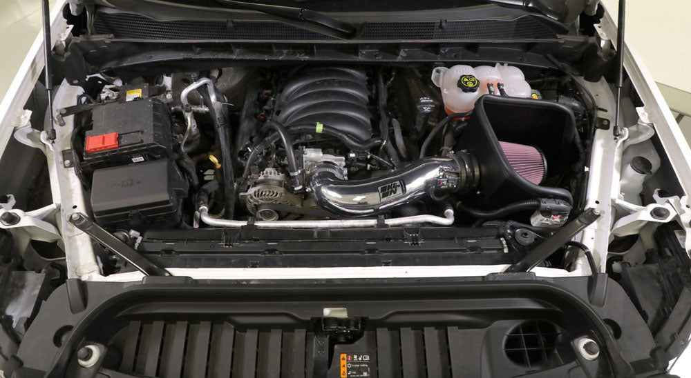 K&N 77-3110KP Performance Air Intake System for Select Cadillac Escalade, Cadillac Escalade ESV, Chevrolet Silverado 1500, Chevrolet Silverado LTD, Chevrolet Suburban, Chevrolet Tahoe, GMC Sierra, GMC Sierra 1500, GMC Sierra Limited, GMC Yukon, GMC Yukon