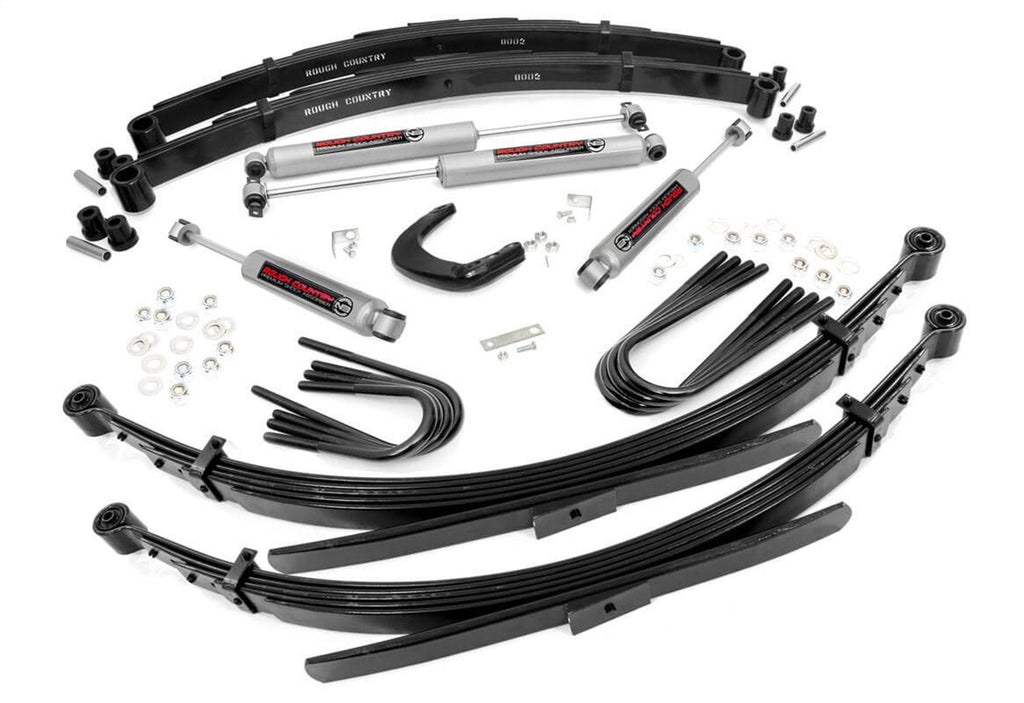 Rough Country 256.20 Suspension Lift Kit w/Shocks for Select Chevrolet Blazer, Chevrolet K10, Chevrolet K10 Suburban, Chevrolet K5 Blazer, Chevrolet S10 Blazer, Chevrolet V10, Chevrolet V10 Suburban, Chevrolet V1500 Suburban, GMC Jimmy, GMC K15, GMC K15