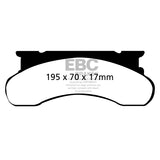 EBC DP61258 6000 Series Greenstuff Truck/SUV Brakes Disc Pads