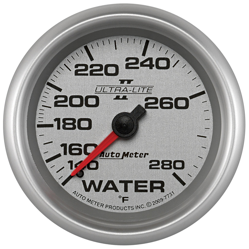 AutoMeter 7731 GAUGE, WATER TEMP, 2 5/8", 140-280?F, MECHANICAL, ULTRA-LITE II