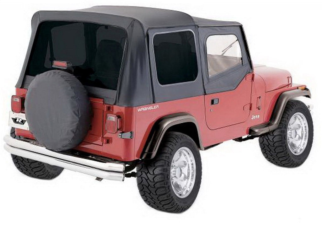 Rampage 773215 Tire Cover for Select Jeep CJ3, Jeep CJ5, Jeep CJ5A, Jeep CJ6, Jeep CJ6A, Jeep CJ7, Jeep Scrambler, Jeep TJ, Jeep Willys, Jeep Wrangler