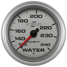 Load image into Gallery viewer, AutoMeter 7732 GAUGE, WATER TEMP, 2 5/8", 120-240?F, MECHANICAL, ULTRA-LITE II