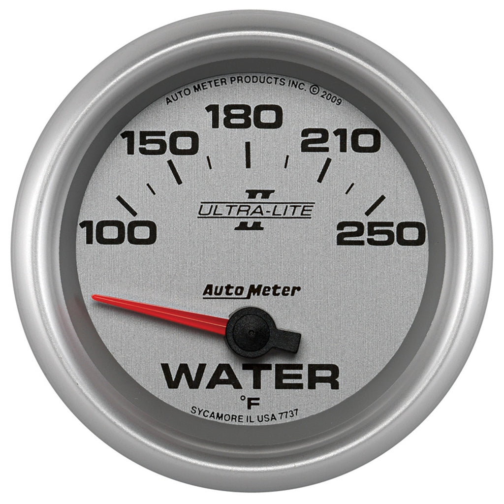 AutoMeter 7737 GAUGE, WATER TEMP, 2 5/8", 100-250?F, ELECTRIC, ULTRA-LITE II