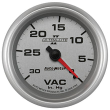 Load image into Gallery viewer, AutoMeter 7784 GAUGE, VACUUM, 2 5/8", 30INHG, MECHANICAL, ULTRA-LITE II