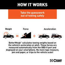 Load image into Gallery viewer, CURT 51701 BetterWeigh Mobile Towing Scale with TowSense Technology (OBD-II) - Truck Part Superstore