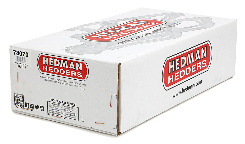Hedman Hedders 78070 Mid-Length Headers For '66-74 MOPAR B & E-Body with 361-440 for Select Dodge Challenger, Dodge Charger, Dodge Coronet, Plymouth Barracuda, Plymouth Belvedere, Plymouth Belvedere II, Plymouth Cuda, Plymouth GTX, Plymouth Road Runner,