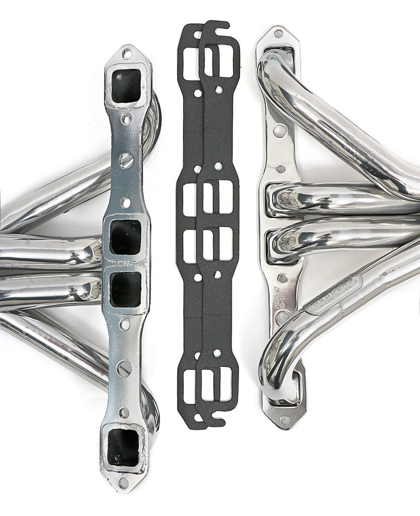 Hedman Hedders 78076 Silver Mid-Length Headers For 66-74 MOPAR B & E-Body with 361-440 for Select Dodge Challenger, Dodge Charger, Dodge Coronet, Plymouth Barracuda, Plymouth Belvedere, Plymouth Belvedere II, Plymouth Cuda, Plymouth GTX, Plymouth Road