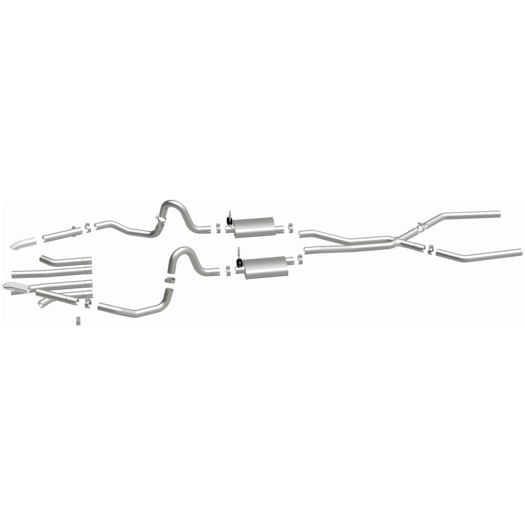 MagnaFlow Exhaust Products 15894 Street Series Polished System for Select Buick GS, Buick GS 350, Buick GS 400, Buick GS 455, Buick Skylark, Buick Special, Chevrolet Chevelle, Chevrolet El Camino, Chevrolet Monte Carlo, Oldsmobile 442, Oldsmobile