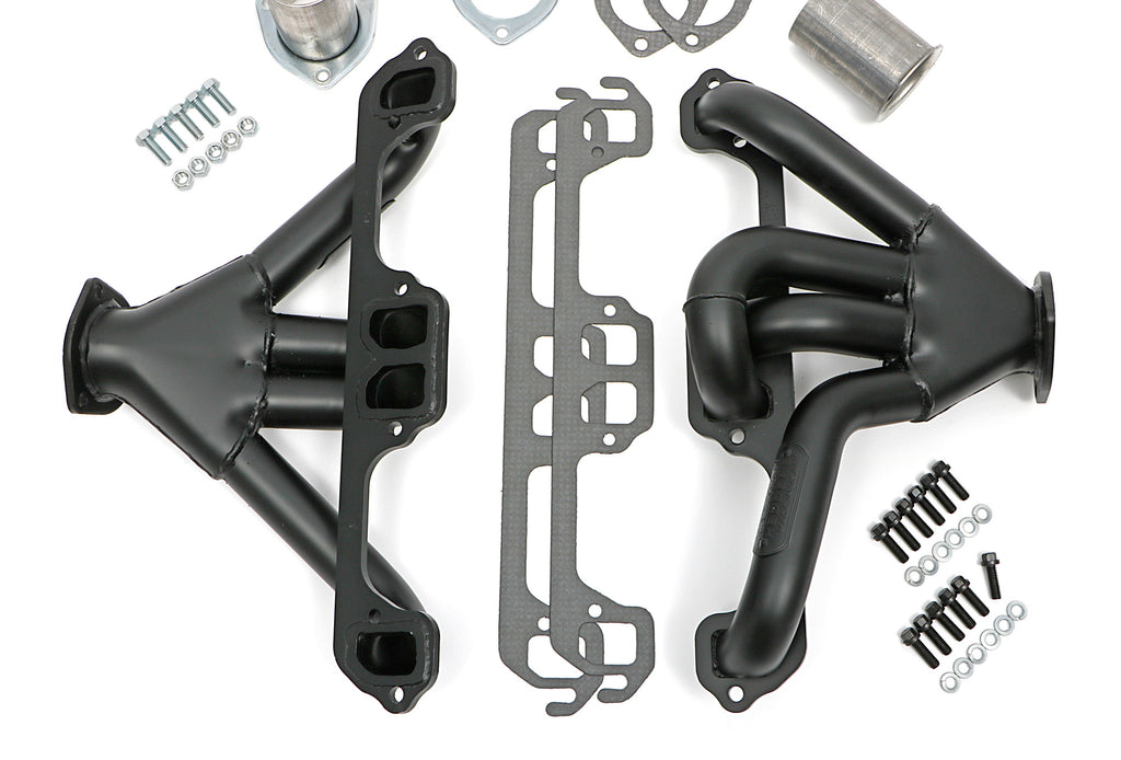Hedman Hedders 78503 Black Tight-Tubes Headers For Street Rods/MOPAR A-Body w/318-360 for Select Dodge Challenger, Dodge Charger, Dodge Coronet, Dodge Dart, Plymouth Barracuda, Plymouth Belvedere, Plymouth Cuda, Plymouth Duster, Plymouth Road Runner,