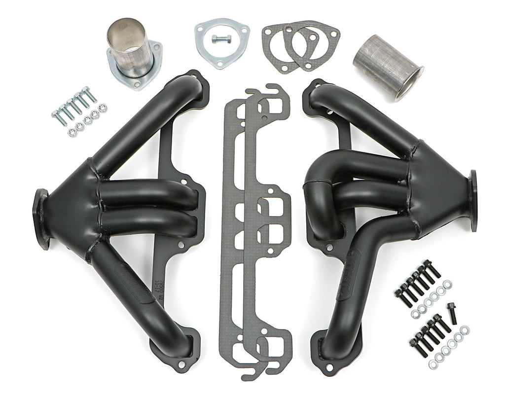 Hedman Hedders 78503 Black Tight-Tubes Headers For Street Rods/MOPAR A-Body w/318-360 for Select Dodge Challenger, Dodge Charger, Dodge Coronet, Dodge Dart, Plymouth Barracuda, Plymouth Belvedere, Plymouth Cuda, Plymouth Duster, Plymouth Road Runner,