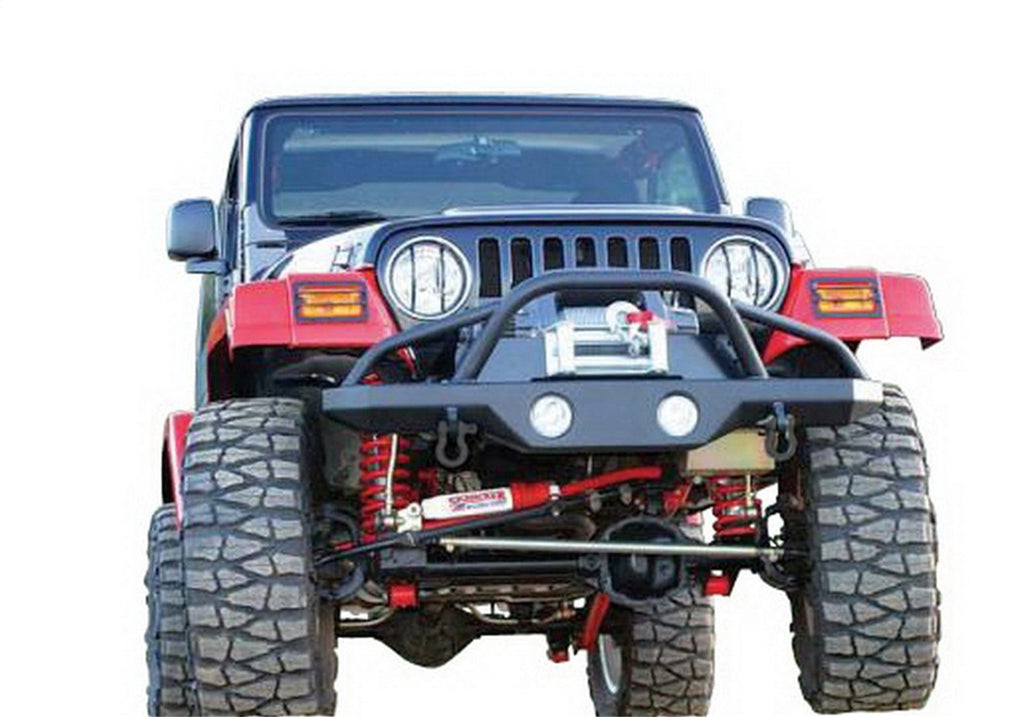 Rampage 78510 Front Recovery Bumper for Select Jeep CJ5, Jeep CJ7, Jeep TJ, Jeep Wrangler