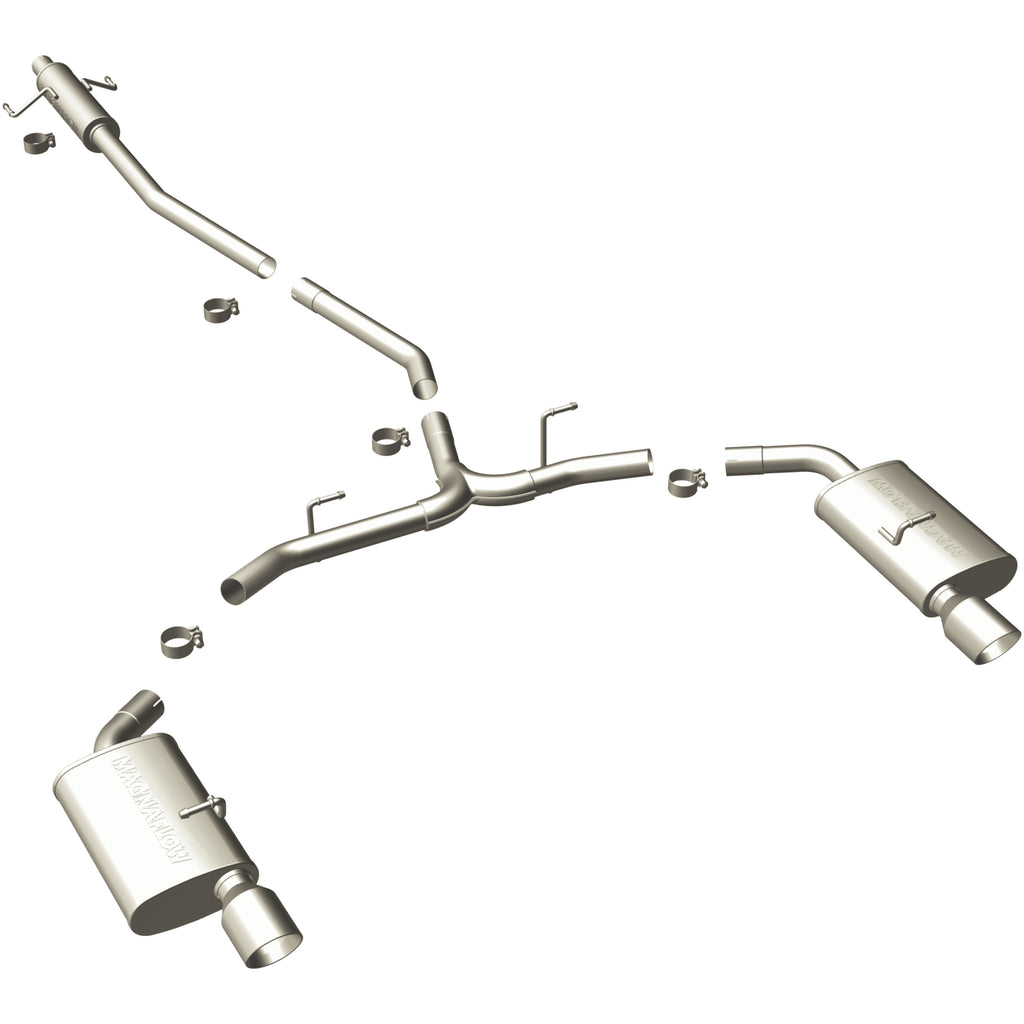 MagnaFlow Exhaust Products 15552 Street Series Polished Cat-Back System for Select Ford Fusion