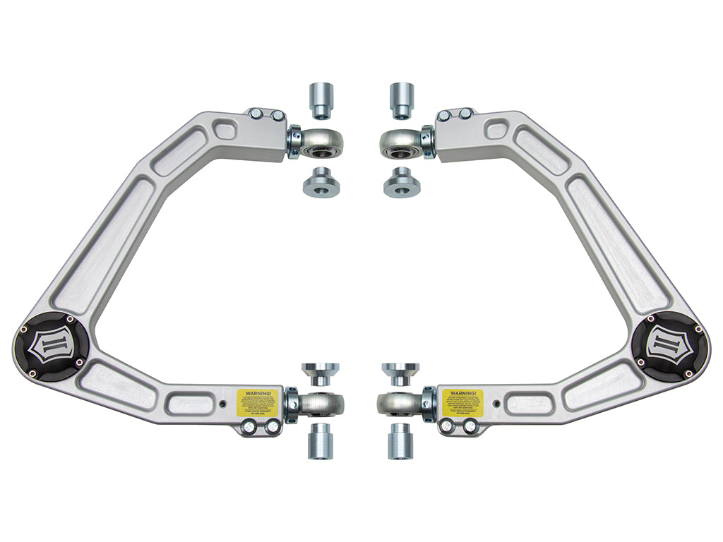 ICON Vehicle Dynamics 78720DJ 19-24 GM 1500 BILLET UCA DJ KIT for Select Chevrolet Silverado 1500, Chevrolet Silverado LTD, Chevrolet Suburban, Chevrolet Tahoe, GMC Sierra 1500, GMC Sierra Limited, GMC Yukon, GMC Yukon XL