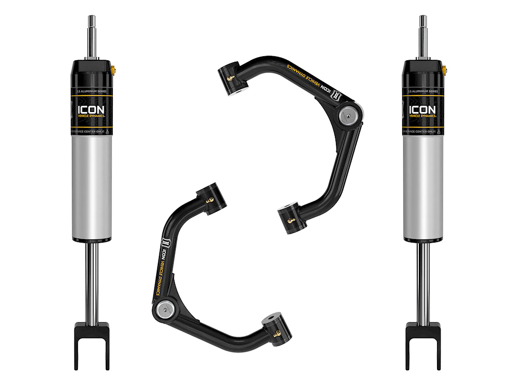 ICON Vehicle Dynamics 78732T 20-UP GM HD 0-2" IR SHOCK SYS W/ TUBE UCA for Select Chevrolet Silverado HD, Chevrolet Silverado HD, GMC Sierra HD, GMC Sierra HD