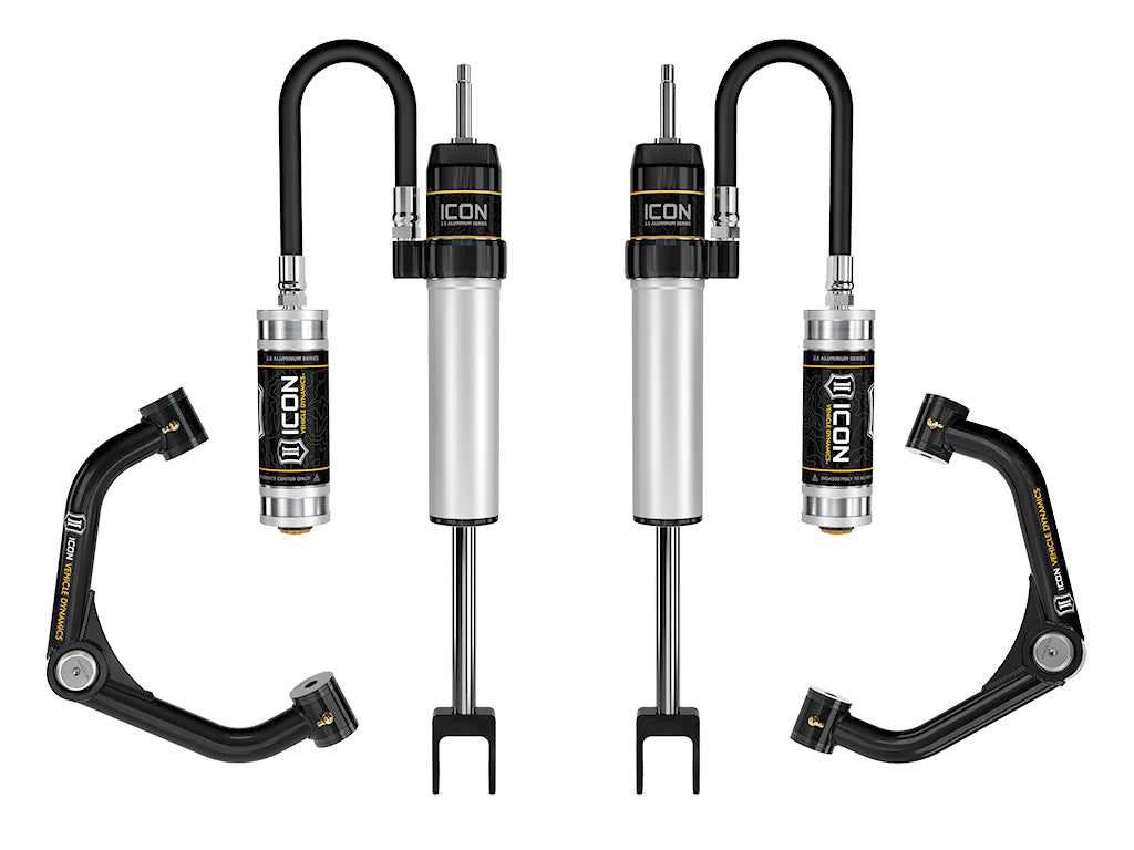 ICON Vehicle Dynamics 78734T 20-UP GM HD 0-2" RR SHOCK SYS W/ TUBE UCA for Select Chevrolet Silverado HD, Chevrolet Silverado HD, GMC Sierra HD, GMC Sierra HD