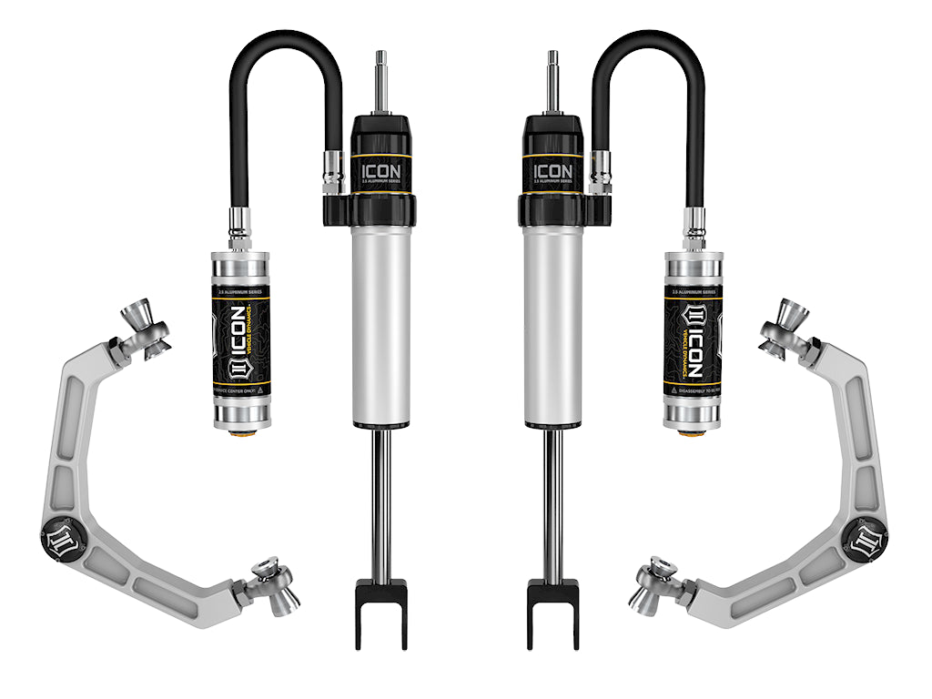 ICON Vehicle Dynamics 78734 20-UP GM HD 0-2" RR SHOCK SYS W/ BILLET UCA for Select Chevrolet Silverado HD, Chevrolet Silverado HD, GMC Sierra HD, GMC Sierra HD