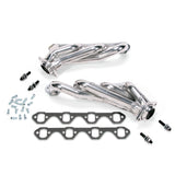 BBK 15150 1986-1993 MUSTANG 5.0 1-5/8 SHORTY HEADERS (POLISHED SILVER CERAMIC)