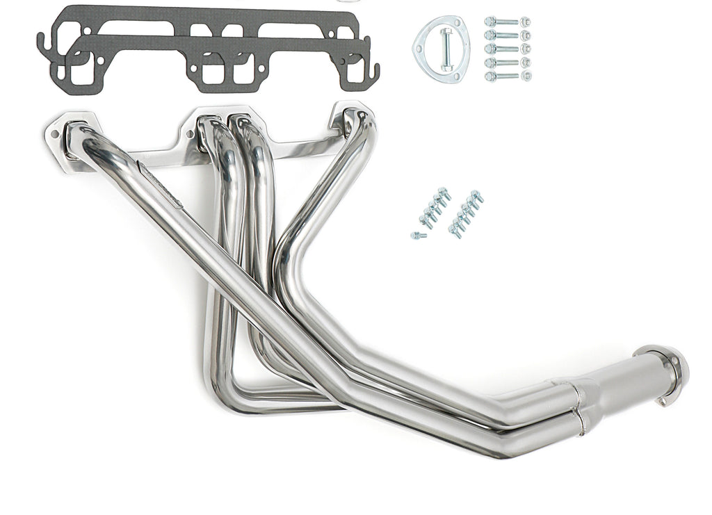 Hedman Hedders 79016 Silver Long Headers For 67-71 Dodge 1500-2500 2WD Truck w/273-360 for Select Dodge D100 Pickup, Dodge D100 Series, Dodge D200 Pickup, Dodge D200 Series, Dodge M300, Dodge R300, Dodge RM300