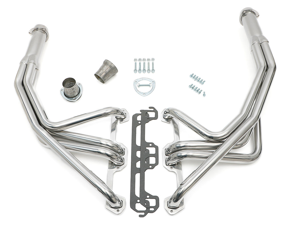 Hedman Hedders 79016 Silver Long Headers For 67-71 Dodge 1500-2500 2WD Truck w/273-360 for Select Dodge D100 Pickup, Dodge D100 Series, Dodge D200 Pickup, Dodge D200 Series, Dodge M300, Dodge R300, Dodge RM300