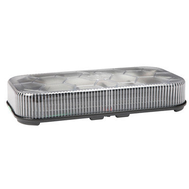 Grote 79053 Class I LED Mini Light Bars, Permanent Mount, Amber w/ Clear Lens, 12V/24V