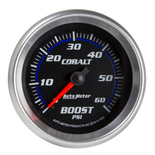 Load image into Gallery viewer, AutoMeter 7905 GAUGE, BOOST, 2 5/8", 60PSI, MECHANICAL, COBALT