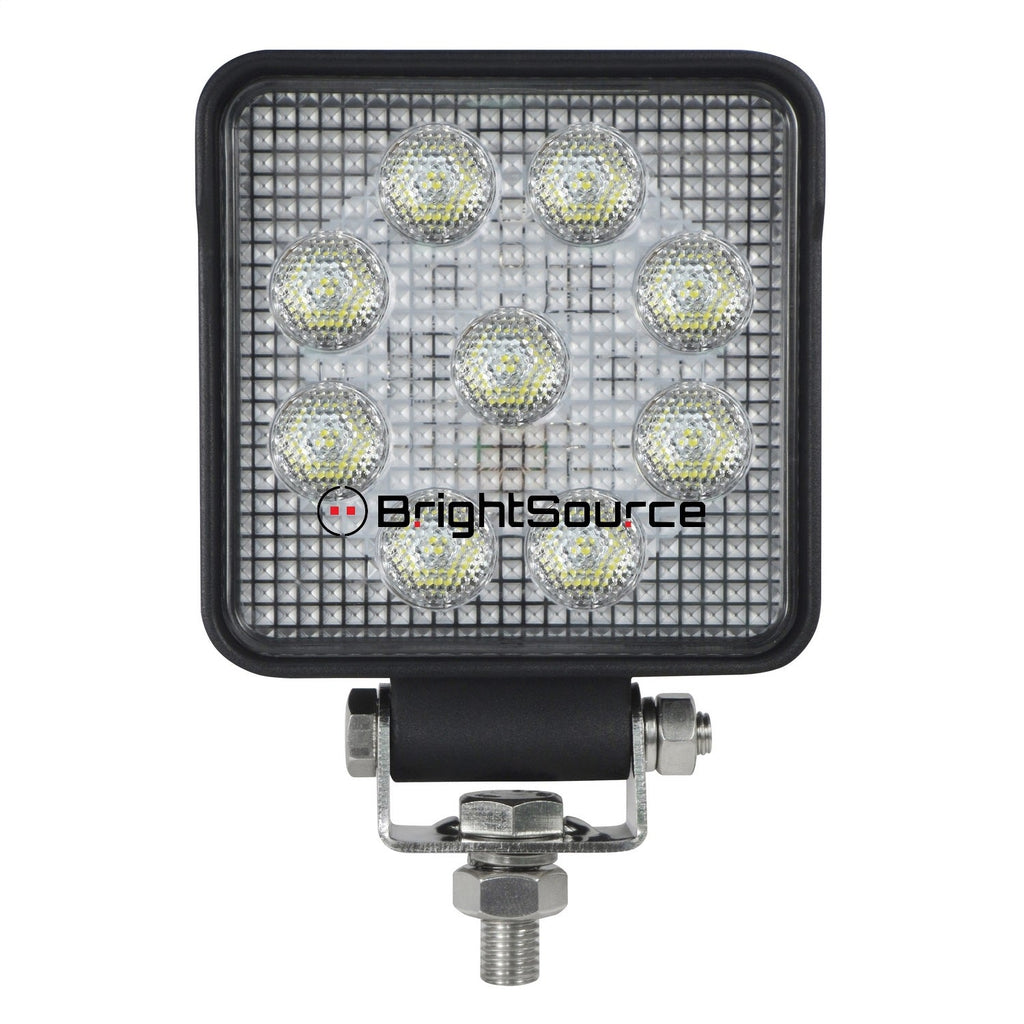 BrightSource 791152F Work Light; 4 in.; Square; Flood Pattern; 15W; w/o Harness; - Truck Part Superstore