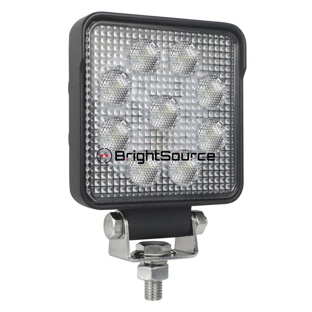 BrightSource 791152F Work Light; 4 in.; Square; Flood Pattern; 15W; w/o Harness; - Truck Part Superstore