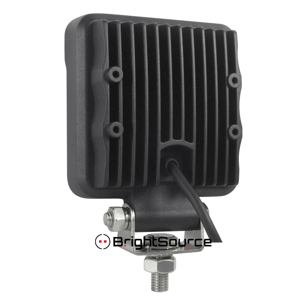 BrightSource 791152F Work Light; 4 in.; Square; Flood Pattern; 15W; w/o Harness; - Truck Part Superstore