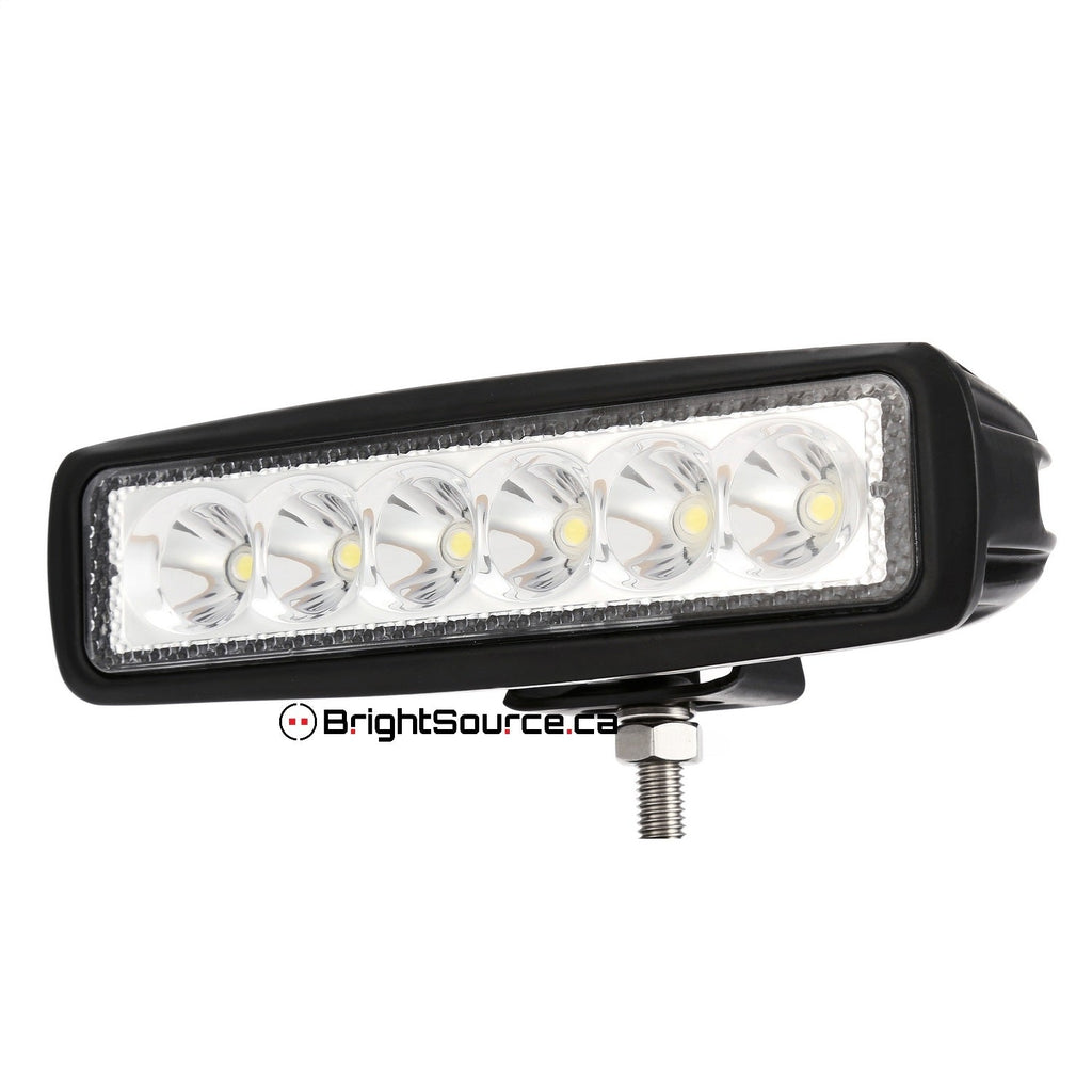 BrightSource 791154F Work Light; 6 in.; Rectangular; 90 Deg. Flood Pattern; 18W; w/o Harness; - Truck Part Superstore
