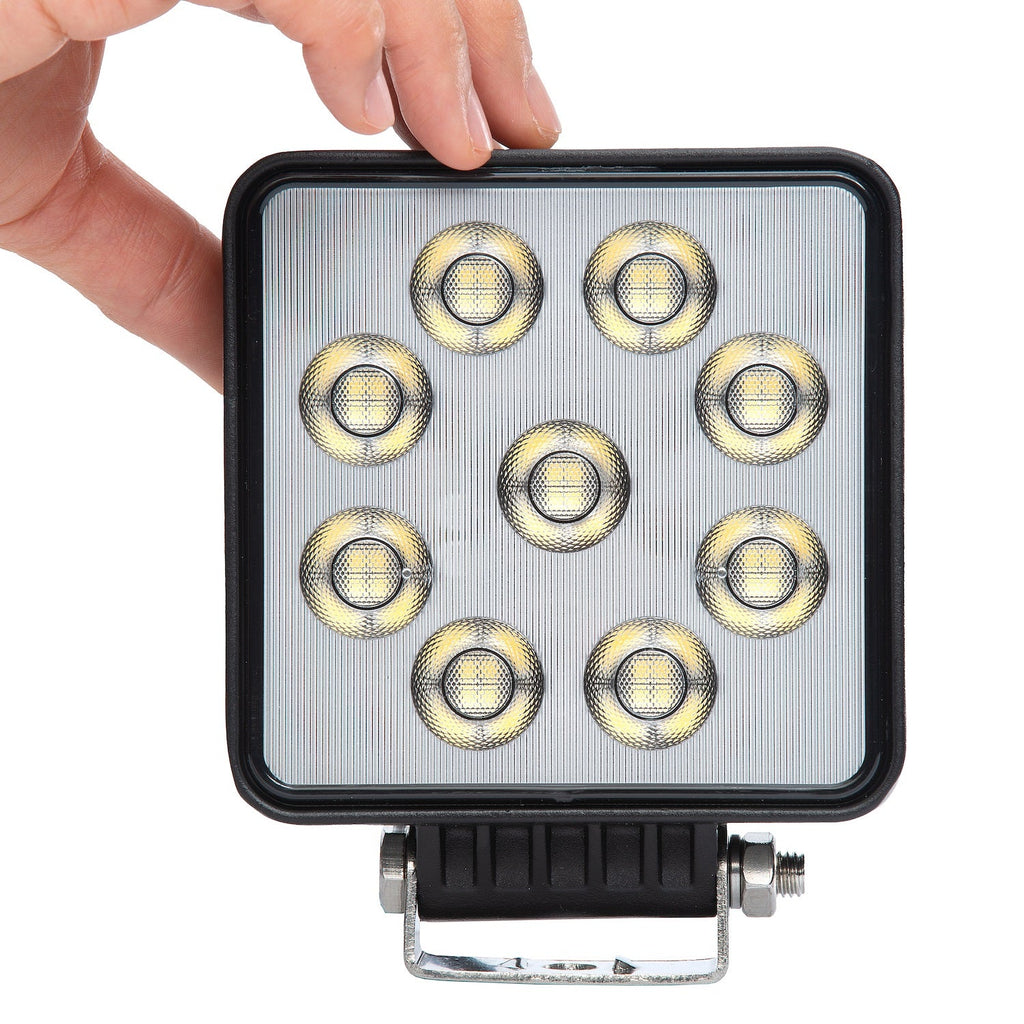 BrightSource 791362F Work Light; 4 in.; Square E-Mark; Flush Lens; W/o Harness; 3800 Lm; 36W; - Truck Part Superstore