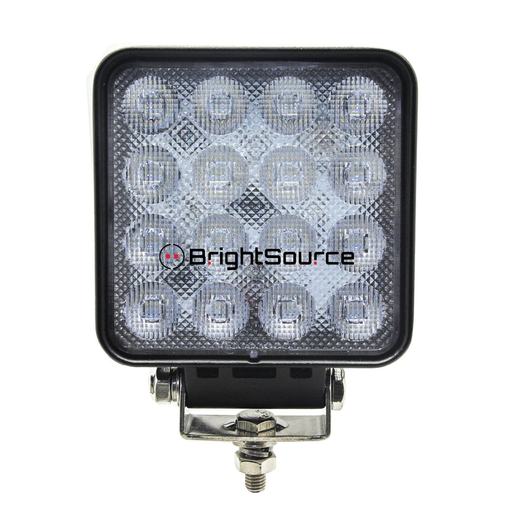 BrightSource 791482F Work Light; 4 in.; Square; Flood Pattern; 48W; High Output; w/o Harness; - Truck Part Superstore