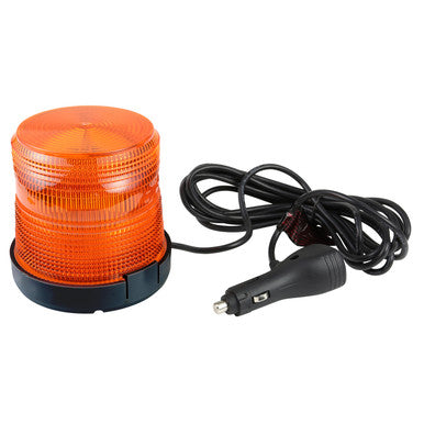 Grote 79193 Compact LED Beacon, Amber LED Class II Compact Base - Mag Mount