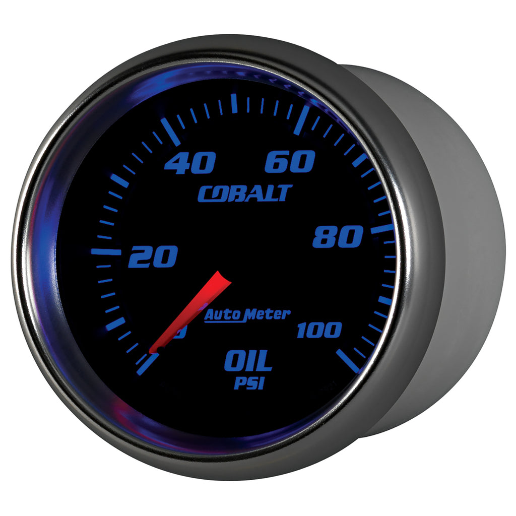 AutoMeter 7921 GAUGE, OIL PRESSURE, 2 5/8", 100PSI, MECHANICAL, COBALT