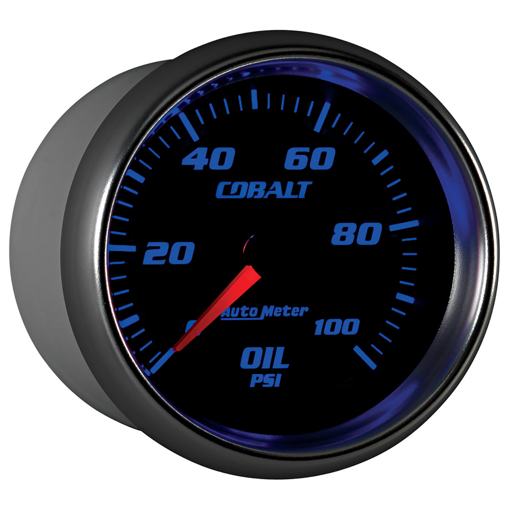 AutoMeter 7921 GAUGE, OIL PRESSURE, 2 5/8", 100PSI, MECHANICAL, COBALT