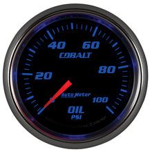 Load image into Gallery viewer, AutoMeter 7921 GAUGE, OIL PRESSURE, 2 5/8", 100PSI, MECHANICAL, COBALT