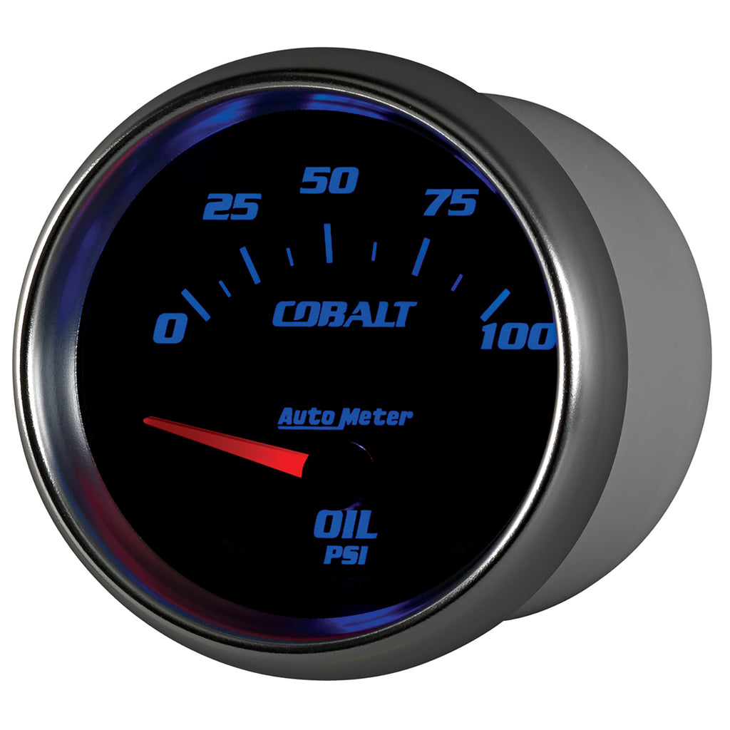 AutoMeter 7927 GAUGE, OIL PRESSURE, 2 5/8", 100PSI, ELECTRIC, COBALT