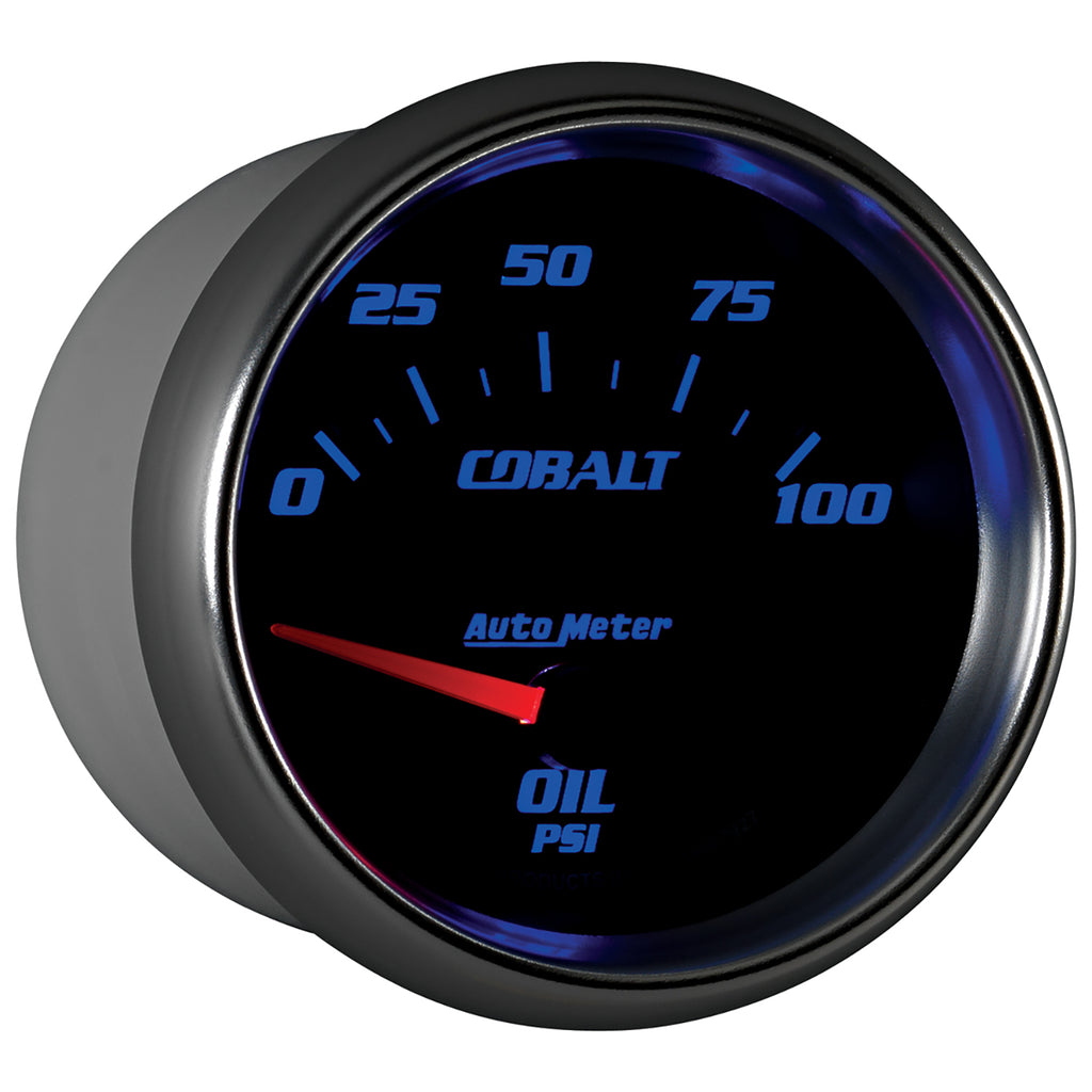 AutoMeter 7927 GAUGE, OIL PRESSURE, 2 5/8", 100PSI, ELECTRIC, COBALT