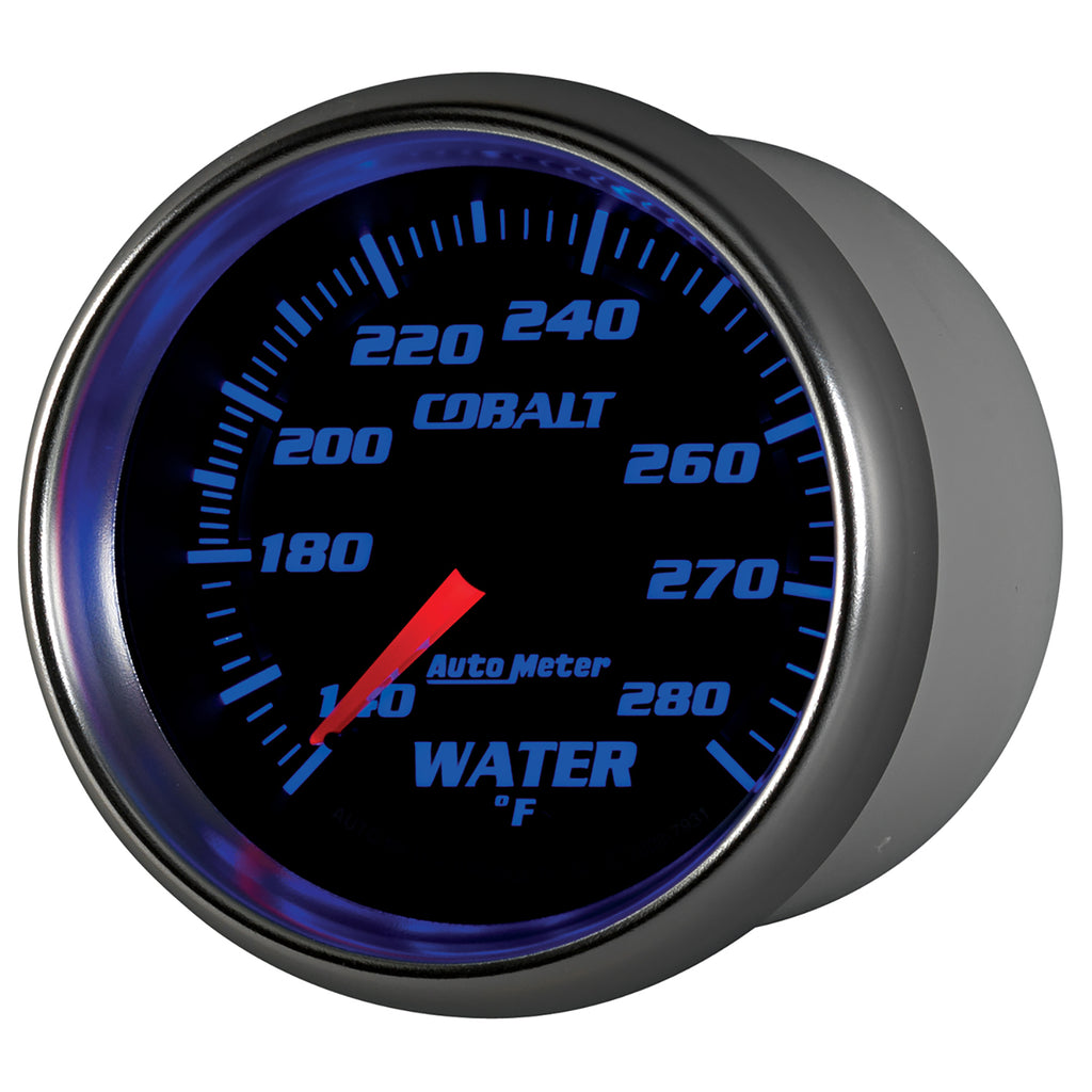 AutoMeter 7931 GAUGE, WATER TEMP, 2 5/8", 140-280?F, MECHANICAL, COBALT
