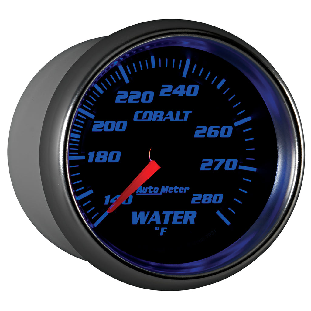 AutoMeter 7931 GAUGE, WATER TEMP, 2 5/8", 140-280?F, MECHANICAL, COBALT