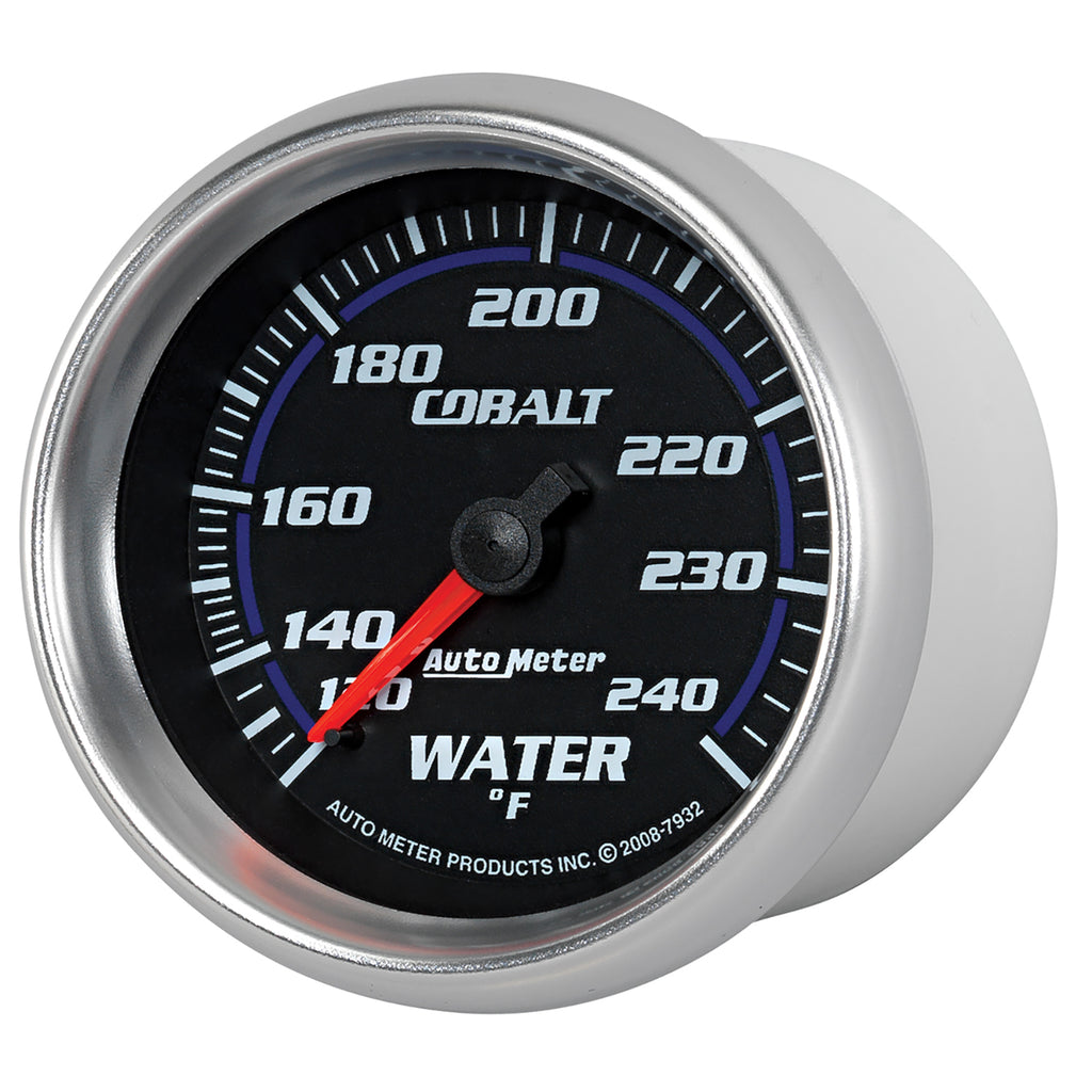 AutoMeter 7932 GAUGE, WATER TEMP, 2 5/8", 120-240?F, MECHANICAL, COBALT