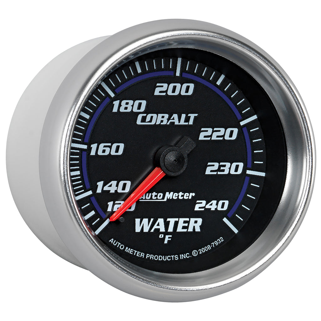 AutoMeter 7932 GAUGE, WATER TEMP, 2 5/8", 120-240?F, MECHANICAL, COBALT