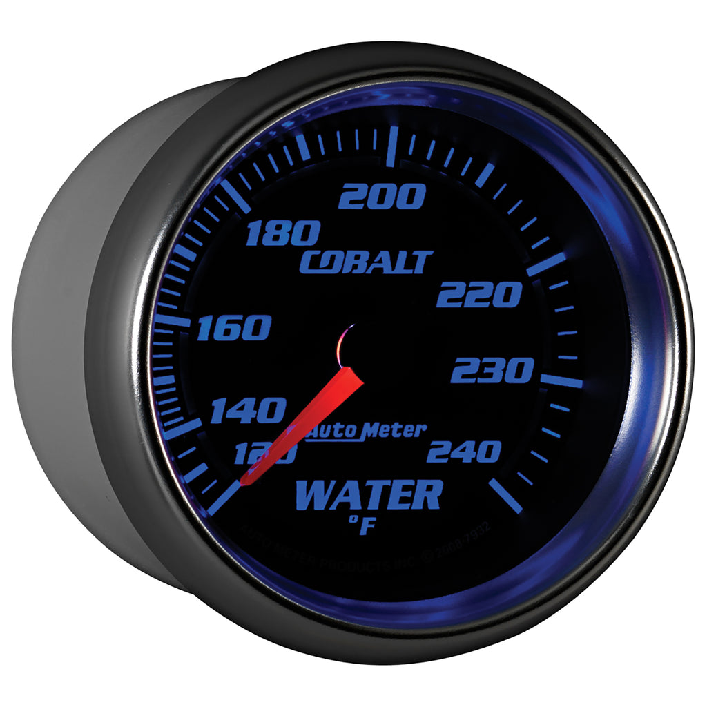 AutoMeter 7932 GAUGE, WATER TEMP, 2 5/8", 120-240?F, MECHANICAL, COBALT