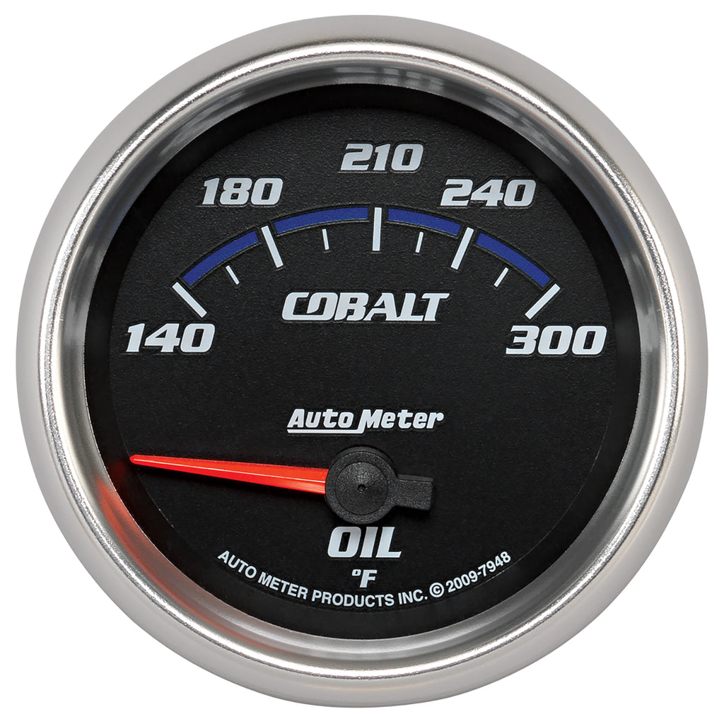 AutoMeter 7948 GAUGE, OIL TEMP, 2 5/8", 140-300?F, ELECTRIC, COBALT