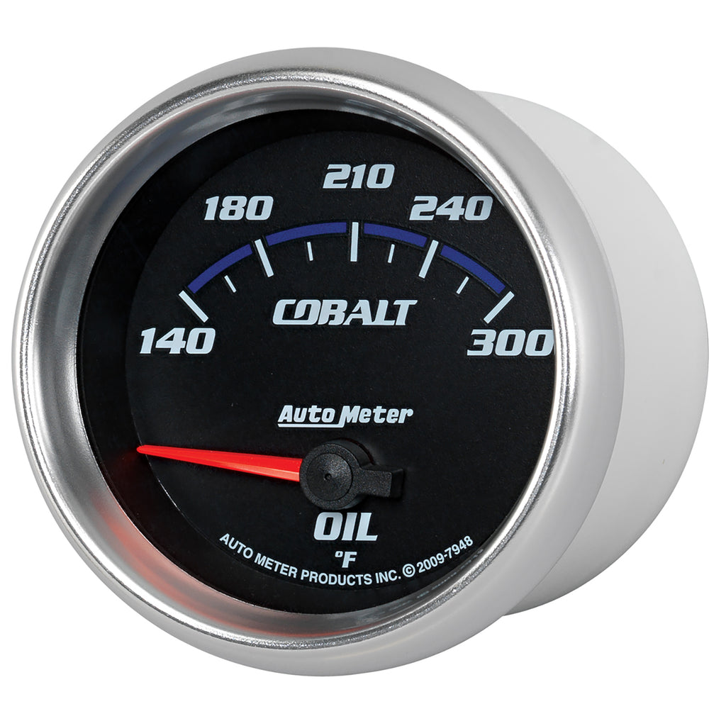 AutoMeter 7948 GAUGE, OIL TEMP, 2 5/8", 140-300?F, ELECTRIC, COBALT