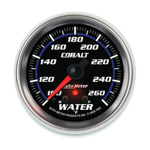 Load image into Gallery viewer, AutoMeter 7955 GAUGE, WATER TEMP, 2 5/8", 260?F, STEPPER MOTOR W/ PEAK &amp; WARN, COBALT