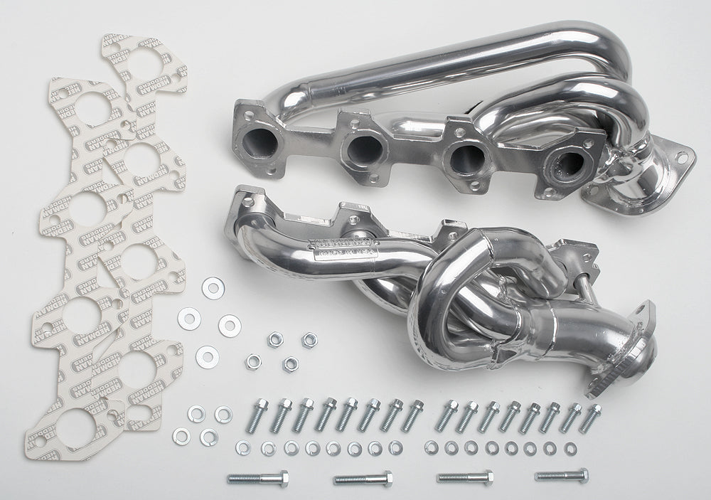 Hedman Hedders 79576 Silver Short E.O. Headers For 2000-02 Dodge 2WD/4WD Trucks w/4.7L for Select Dodge Dakota, Dodge Durango, Dodge Ram