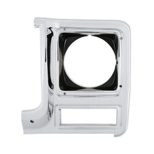 Load image into Gallery viewer, 7980-C10-Headlight-Bezel-Round-Lh-Chrome-W-Dark-Grey-Interior