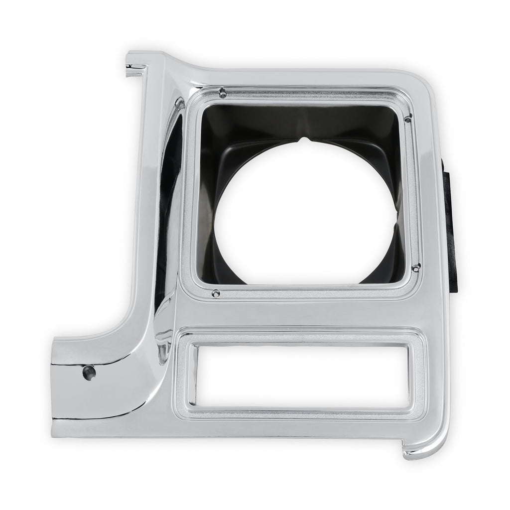 7980-C10-Headlight-Bezel-Round-Lh-Chrome-W-Dark-Grey-Interior