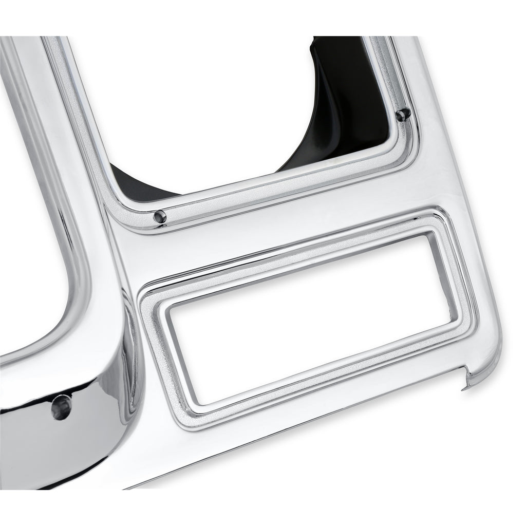 7980-C10-Headlight-Bezel-Round-Lh-Chrome-W-Dark-Grey-Interior